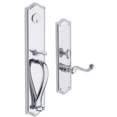 Baldwin Double Cylinder Handlesets Bright Chrome 6963.260.RDBL